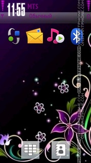 Purple Abstract 01 tema screenshot