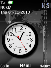 Скриншот темы Black Clock