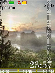 Foggy Morning tema screenshot