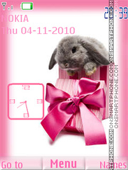 Rabbit Clock theme screenshot