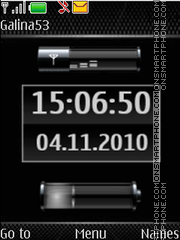 Capture d'écran Clock $ indicators thème