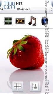 Strawberry 08 tema screenshot