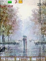 Capture d'écran Autumn rain thème