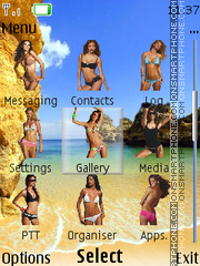 Beach Babes 02 theme screenshot