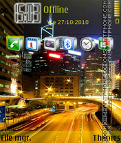 City traffic theme screenshot