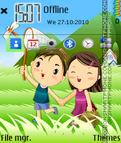 Cute couple 04 tema screenshot