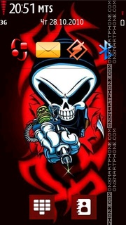 Capture d'écran Tattoo Skull thème