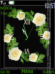 Flower clock tema screenshot