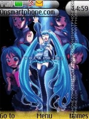 Hatsune Miku theme screenshot