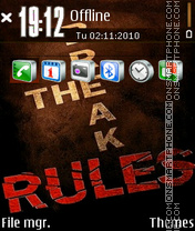 Rules es el tema de pantalla