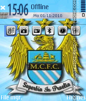 Manchester City F.C. tema screenshot