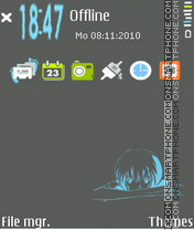 Ayanami rei vertical Theme-Screenshot