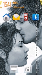 Cute Innocent Couple tema screenshot