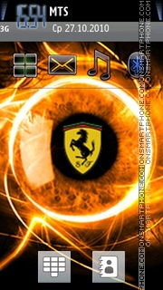 Скриншот темы Ferrari Logo 2012
