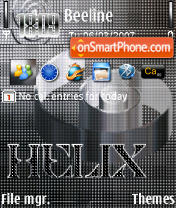 Helix Silver 240 yI theme screenshot