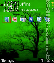 Green Autumn theme screenshot