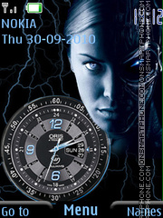 Face and Clock tema screenshot