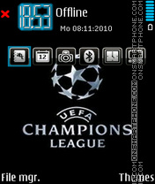 Champions league 09 es el tema de pantalla