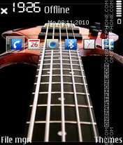 Red guitar 01 Theme-Screenshot