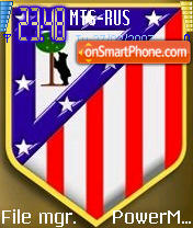 Atletico Madrid theme screenshot