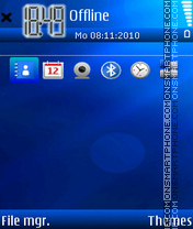 Blue desire theme screenshot