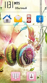 Abstract Music tema screenshot