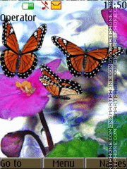 Butterflies tema screenshot