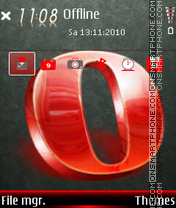 Capture d'écran Opera 05 thème