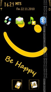 Be Happy tema screenshot