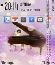 The piano 01 theme screenshot