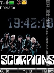 Scorpions tema screenshot