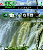 Waterfall 05 tema screenshot