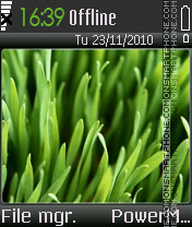 Vista grass es el tema de pantalla