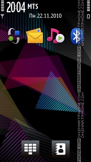 Nokia-Pieces tema screenshot