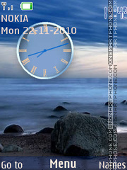 Ocean Clock tema screenshot