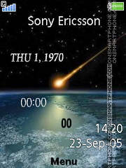 Скриншот темы Earth Clock