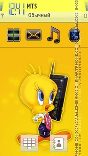 Скриншот темы Tweety Bird 03