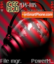 Neon Headphone vitaxa68 tema screenshot