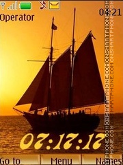 Chocolate sails tema screenshot