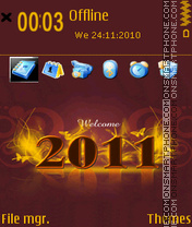 Capture d'écran Welcome 2011 thème