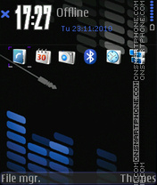 Music-blue tema screenshot