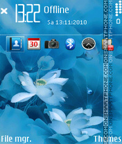 Blue Flower 05 theme screenshot