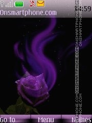 Purpe rose lara theme screenshot