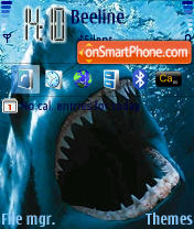 Sharks tema screenshot