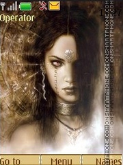 Скриншот темы Luis royo