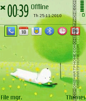 Green Theme 02 tema screenshot