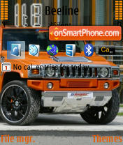 Mio Hummer tema screenshot