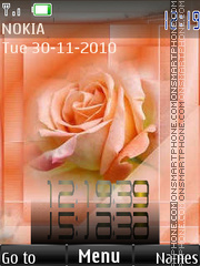 Orange rose 2 es el tema de pantalla