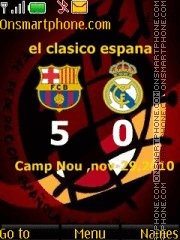 Barcelona vs Real Madrid tema screenshot