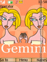 Capture d'écran Gemini Animated thème